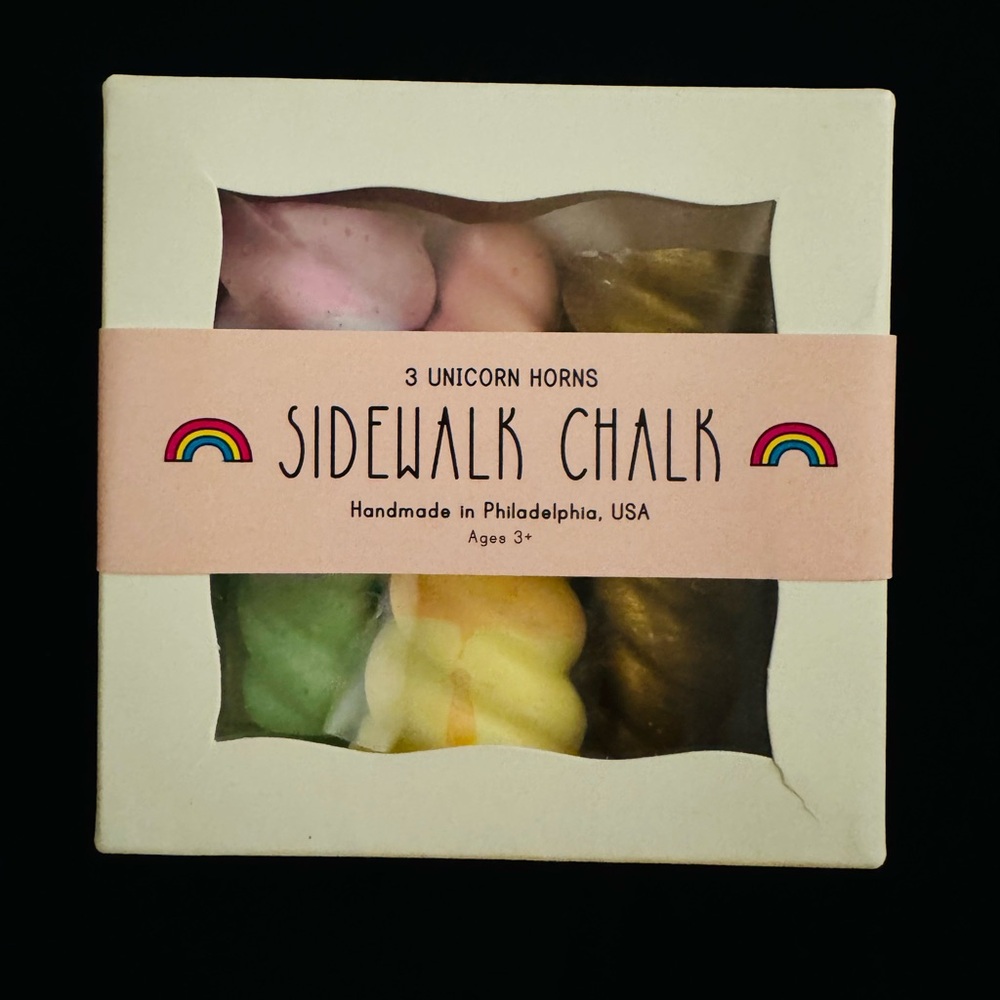 Unicorn Horn Sidewalk Chalk Set